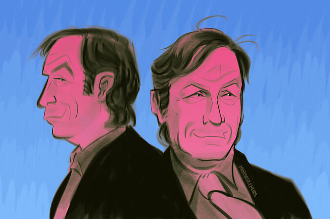 Saul Goodman (abstract background, free)